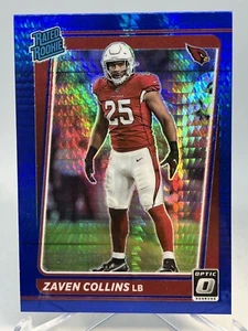 2021 Panini Donruss Optic Rated Blue Hyper Prizm Zaven Collins #265 Rookie RC - Picture 1 of 2