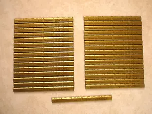 Vintage Seagram's Bourbon Swizzle Stir Stick Benchmark Golden Ruler - Lot of 31 - Picture 1 of 2