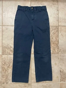 Vineyard Vines Boys Breaker Pants Size 10 Navy Chino Adjustable Waist - Picture 1 of 11