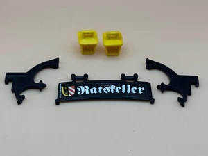 😁 Playmobil Ritter 3447 Rathaus Ratskeller Schilder Laterne gelb Mittelalter #2 - Bild 1 von 3