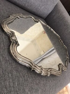 Punzoni Fascio, Vassoio a Specchio Sagomato Argento 800,Surtout De Table Silver - Foto 1 di 24