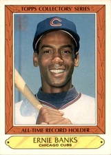 1985 Topps Woolworth All-Time Record Holders Baseball Ernie Banks Chicago Cubs