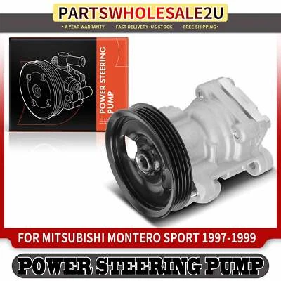 New Power Steering Pump with Pulley for Mitsubishi Montero Sport 1997 1998 1999 - Image 1 of 4