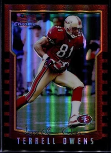 2000 Bowman Chrome Refractor #3 Terrell Owens 49ers HOF *Iconic Set* - Picture 1 of 2