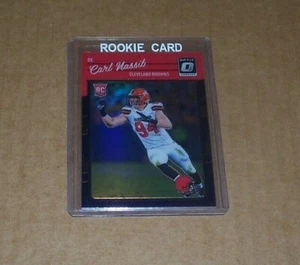 CARL NASSIB-BROWNS/RAIDERS-2016 OPTIC PURPLE PRIZM ROOKIE CARD #107 - Picture 1 of 8
