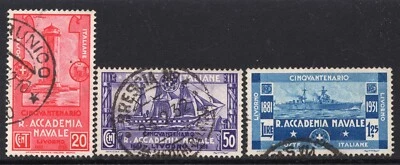 5016 - Italy 1931 - The 50th Anniversary of the Royal Navy Academy - Used Set - Image 1 of 2