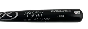 Jose Abreu Chicago White Sox Signed Autograph 2020 AL MVP Black Baseball Bat COA - Picture 1 of 2