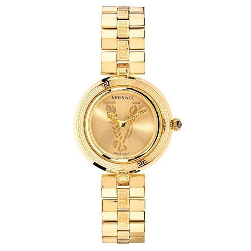 NUOVO OROLOGIO DONNA Versace Virtus Infinity bracciale oro giallo placcato ioni $1095