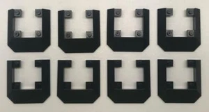 Lote de 8 techos de tren Lego negros: pendiente 45 6 x 6 dobles / 33: 2876 - Imagen 1 de 1
