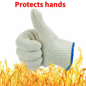 BBQ Grill Gloves Fireproof 800℃ Extreme Heat Resistant Silicone Non-Slip Oven AU