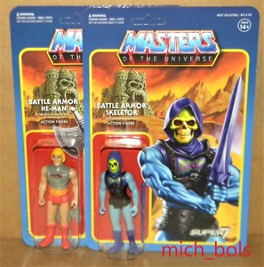 BATTLE DAMAGED ARMOR HE-MAN SKELETOR ReAction Super7 3.75" Masters of Universe - Picture 1 of 6