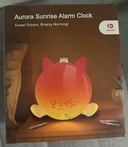 Sunrise Simulation Alarm Clock Wake Up Light with 3D Cute Animal Kits for Kids - Picture 1 of 9