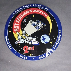 NASA HST 2nd Servicing Mission Hubble Space Telescope Large 7" Decal Sticker - Picture 1 of 2