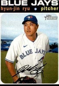 2020 Topps Heritage High Number #566 Hyun-Jin Ryu Toronto Blue Jays - Picture 1 of 2