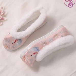 Embroidered Fleece Lined Shoes | Chinese Hanfu - Picture 1 of 10