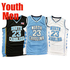 Throwback North Carolina #23 Jordan Basketball Jersey Sewn Adult and Youth Size