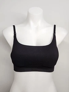 Nwt MOMANDA Nursing Bra Seamless Wireless Support padded Bra M Color Black - Picture 1 of 7
