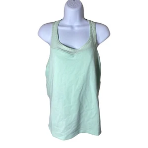 New Balance Tennis Tournament Racerback Sports Bra Shirt Light Green Size XL NWT - Picture 1 of 11