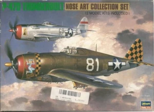 REPUBLIC P-47D THUNDERBOLT "NOSE ART COLLECTION SET" DUAL COMBO 1:72 HASEGAWA - Picture 1 of 1