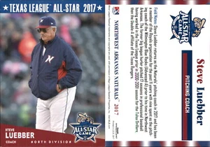 Steve Luebber 2017 Grandstand Texas League All-Stars North RC FREE SHIP - Picture 1 of 1