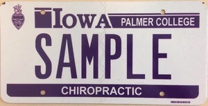 CHIROPRACTIC Palmer College license plate Chiropractor Medecine Osteopathy DO - Picture 1 of 12