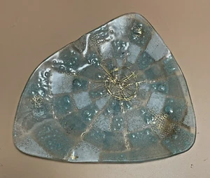 Michael und Frances Higgins asymmetrische verschmolzene Glas Canape Platte - Bild 1 von 22