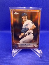 2022 Topps Chrome Sonic Walker Buehler Dodgers Orange #/25 SP #123🔥