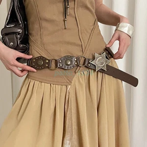 2025 AUS Fashion Vintage Rivet Waist Belt Gothic Steampunk Waistband Women Gifts - Picture 1 of 16