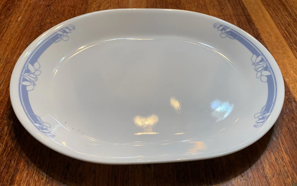PLATO PARA SERVIR CORNING CORELLE AZUL FLORAL 12 1/4" Foto 1 de 4