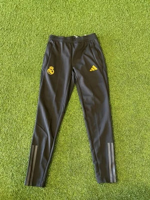 adidas Real Madrid EU 2023-2024 Training Pants - Black/Yellow - Image 1 of 4