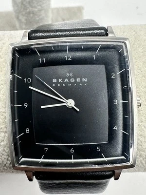 Skagen SKW6129 New Battery Rare Mens Watch 35MM 8" Leather Band M5 - Image 1 of 4