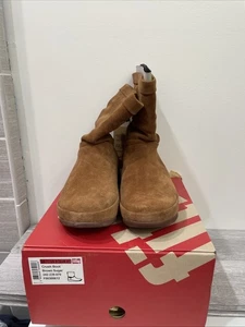 Fit Flop Crush Stiefel braun Zucker Wildleder Damen 9M Wackelbrett neu im Karton - Bild 1 von 9