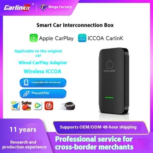 Carlinkit Original Voiture Filaire Carplay à Sans Fil ICCOA Boîte pour Téléphone Portable - Photo 1 sur 24