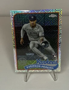 2024 Topps Series 1 1989 Topps Chrome Silver Pack Everson Pereira T89C-25 Yankee - Picture 1 of 2