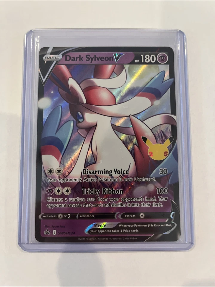 Dark Sylveon V SWSH134 SWSH: Sword & Shield Promo Cards Holo - Image 1 of 2