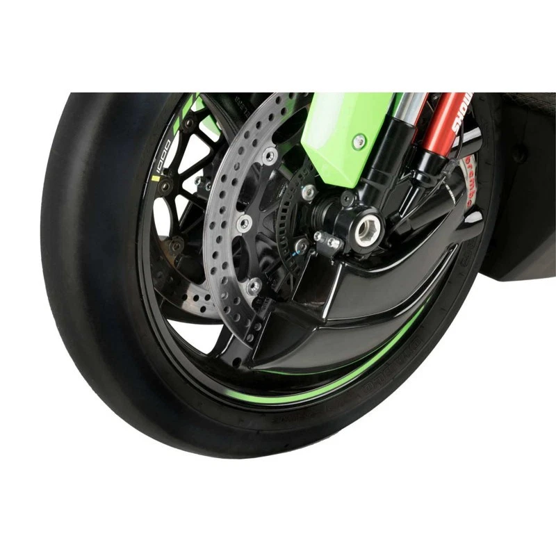 CONDUIT AIR FREIN PUIG POUR KAWASAKI ZX-10R 1000 NINJA KRT 2019 2020 NOIR COUPLE - Photo 1/1