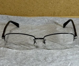 EYEWEAR SY-201208 BLACK HINGE EYEGLASSES  55-17-140  ITALY DESIGN USED - Picture 1 of 7