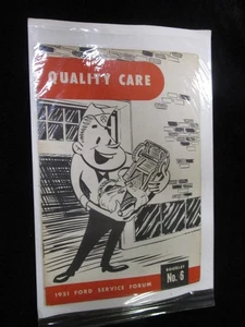 1951 FORD SERVICE FORUM THE ELECTRICAL SYSTEM NO. 6 MANUAL ORIGINAL VINTAGE - Picture 1 of 2