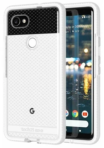 Tech21 White Clear EVO Check Anti-Shock Case TPU Cover for Google Pixel 2 XL - Picture 1 of 8