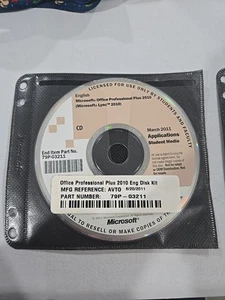 Microsoft Office Professional Plus 2010, 3 discs college Student & Faculty - Picture 1 of 6