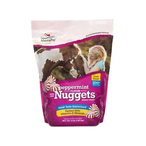 Manna Pro Bite-Size Nuggets Horse Treats 4 LB Silver Peppermint Flavored Vitamin - Picture 1 of 8
