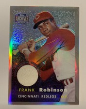 2001 Topps Archives Reserve Rookie Reprint Relics Frank Robinson Patch Reds HOF