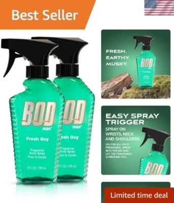 Crulety-Free Fresh Guy Body Spray 8 fl oz - Perfume de longa duração, conjunto com 2 frascos - Imagem 1 de 4