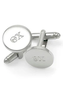 Theta Chi Circular Fraternity Cuff Links / Formal Wear Accessories - Bild 1 von 3