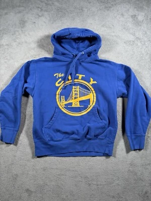Golden State Warriors Sweater Adult Small Hoodie NBA Basketball Sweatshirt Blue - Image 1 of 4