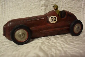  Cast Iron Race Car #52 Toy Moveable   Vintage - Picture 1 of 5