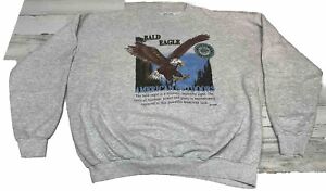 Vtg Bald Eagle American Outdoors Santee Crewneck Sweatshirt Size 3XL USA -  READ