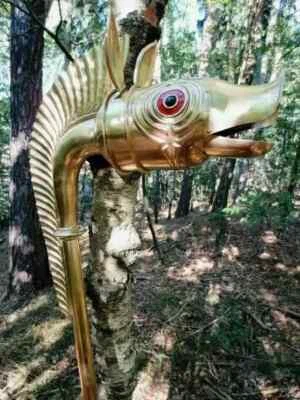 Celta Deskford Carnyx Totalmente Jugable/Cuerno de Guerra/Cuerno Medieval/Cuerno de Halloween 09 Foto 1 de 4