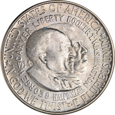 1954-S Washington-Carver Commem Half Dollar Great Deals From The Executive Coin Cover
