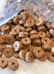 Cork Rings 12 Smokey Burl, 1 1/4" x 1/2” x 1/4", Save! - Picture 1 of 2